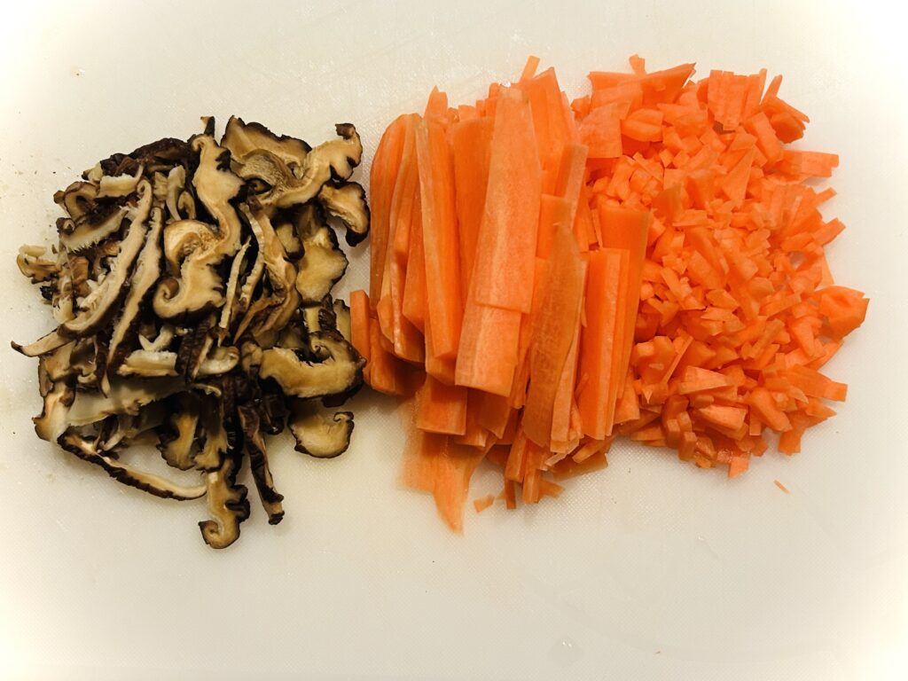 Prep the ingredients.